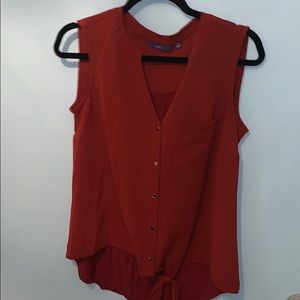 Orangish-red blouse tank top!